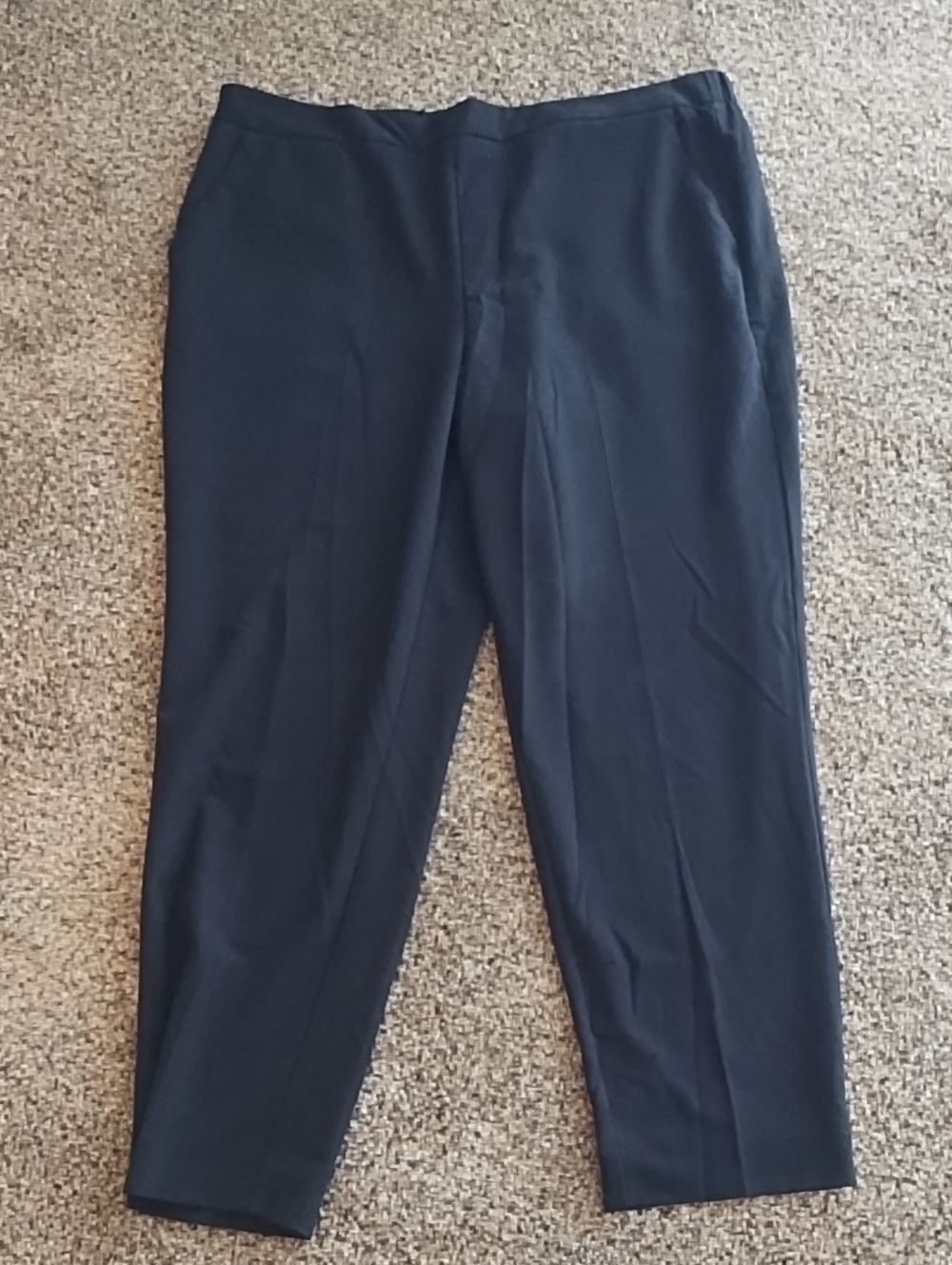 Time and Tru Womens Black Pull On Dress Pants - Straight Leg